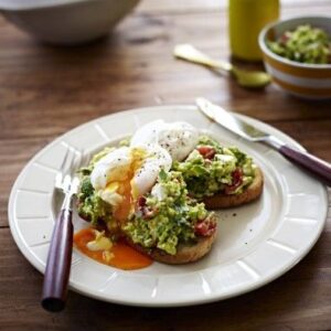 Avocado, Feta Cheese & Poached Egg on Sourdough