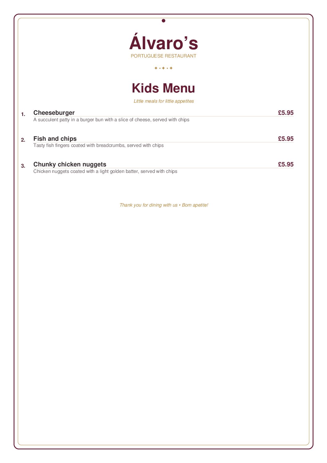 Alvaros_Kids_Menu